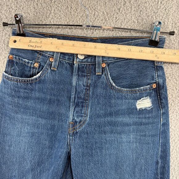 Levi's Premium 501® ORIGINAL CROPPED WOMEN'S JEANS size 26X26 - Picture 6 of 16